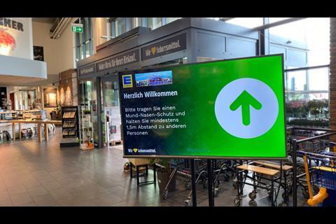 Queue management at Edeka, Germany